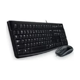 Logitech MK120 Keyboard & Mouse Combo Quiet typing and Spill resistant High-definition optical tracking Thin profile 3yr wty