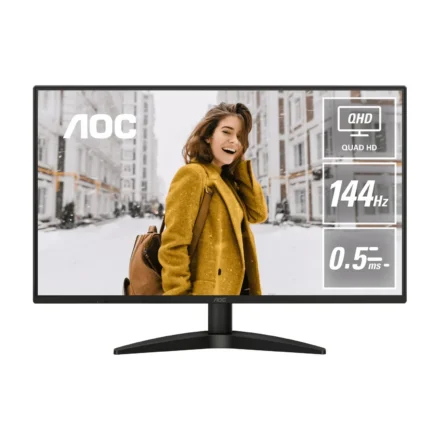 AOC Q27B36X,27″ IPS,QHD 2560×1440@144Hz,0.5ms/4ms,300cd/m²,1500:1,HDMI 2.0+DP 1.4,178°,VESA100