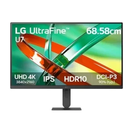 LG 27″ UHD 4K IPS Monitor, 3840×2160, 3-side Virtually Borderless, DCI-P3 90%, HDR10, LG Switch
