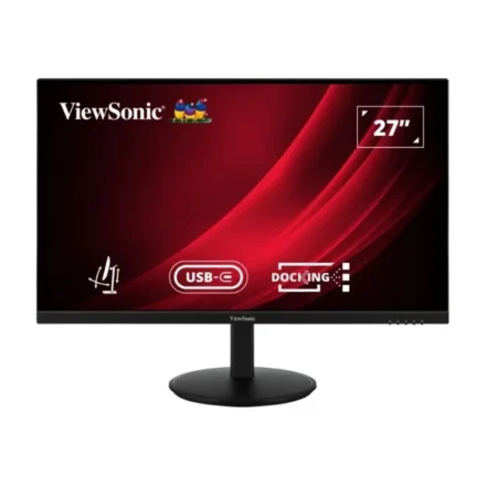 ViewSonic 27″ VG 2K SuperClear IPS, Docking, USB-C, Daisy Chain,DP In/Out,RJ45,100w PD,Height Adjustable 3y Advance Replacement,Business Monitor,3YARW