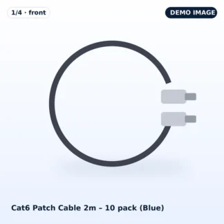 Cat6 Patch Cable 2m – 10 pack (Blue) – photo 1
