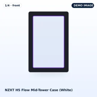NZXT H5 Flow Mid-Tower Case (White) – photo 1
