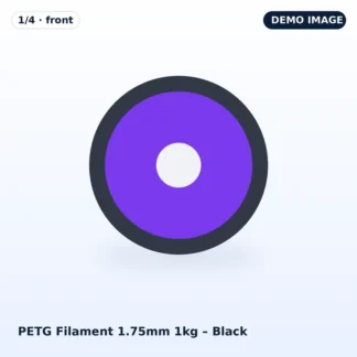 PETG Filament 1.75mm 1kg – Black – photo 1