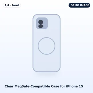 Clear MagSafe-Compatible Case for iPhone 15 – photo 1