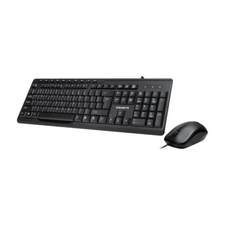 (LS) Gigabyte KM6300 USB Wired Keyboard & Mouse Combo multimedia controls 1000dpi Adjustable Portable slim receiver Stylish design comfort