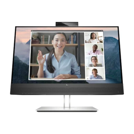HP E24MV G4 23.8″/24″ FHD Conferencing Monitor 1920×1080 16:9 5ms Height Adjustable Tilt Swivel Pivot Webcam Speakers 4xUSB Hub VGA DP HDMI VESA 3yrs