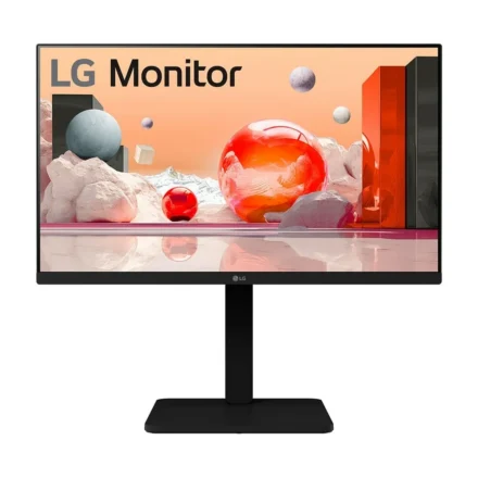 LG 24” Full HD IPS 100Hz Monitor, 1920×1080, Built‑in Power&Speaker, versatile stand (tilt/height/swivel/pivot), Reader Mode & Flicker Safe
