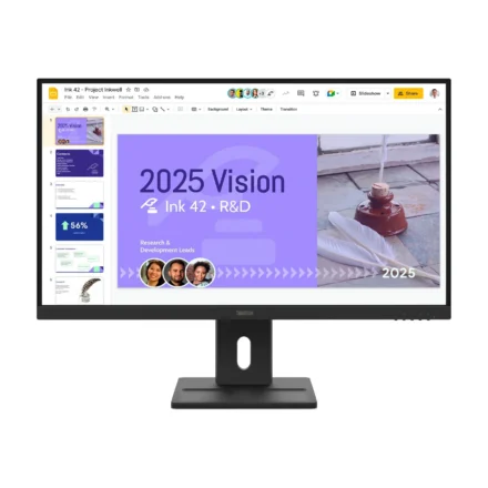 LENOVO ThinkVision E27Q-40 27″ 100Hz QHD IPS Monitor 2K 2560×1440 16:9 4ms Tilt Swivel Pivot Height Adjust 2xHDMI DP VESA 3yr WTY Black ~63ECGAR2AU