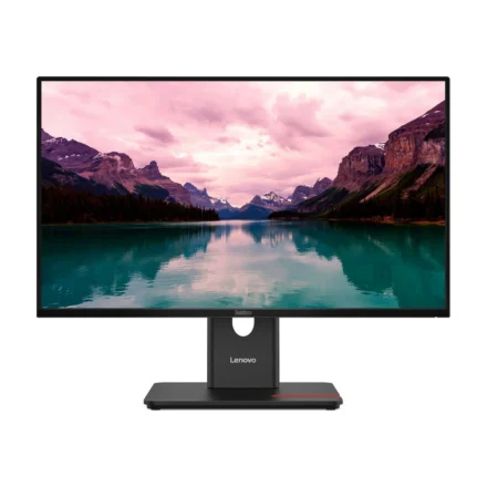 LENOVO ThinkVision T24-40 23.8″/24″ 120Hz FHD Monitor 1920×1080 16:9 Height Adjustable Titl Swivel Pivot USB-C (15W PD) 3xUSB-A VGA DP HDMI Hub~63CFMA