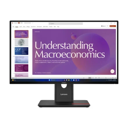 LENOVO ThinkVision T24D-40 23.8″/24″ 120Hz FHD IPS Monitor USB-C Dock 100W DP Height Adjust Tilt Swivel Pivot HDMI DP LAN 4xUSB VESA ~62cdgar6au