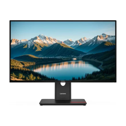 LENOVO ThinkVision T27Q-40 27″ QHD Monitor IPS 2560×1440 16:9 Height Adjustable Tilt Swivel pivot Anti-GlarE DP HDMI USB-C Hub VESA Black 3YR