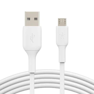 Belkin BoostCharge USB-A to Micro-USB Cable (1M) - White (CAB005bt1MWH), 25K+ Bends, USB-IF Certified, 2 Years Warranty