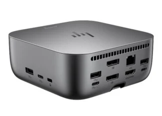 HP Dock G6 Thunderbolt 4 Ulltra Docking Station - 280W Power Delivery 4xDisplays 2xDP 1xHDMI 4xUSB-A 2xUSB-C 1xTB4 2.5GbE RJ45 for HP WS ~4J0G4AA