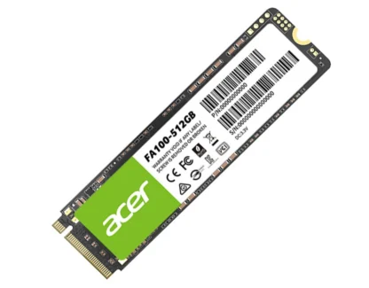 ACER FA100-512GB SSD M.2 NVMe PCIe Gen 3*4 Read speed 3300MB/ sWrite Speed 2200MB/s  BL.9BWWA.119 – 5 Year Warranty