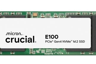 Crucial E100 2TB Gen4 NVMe SSD 5000/4500 MB/s R/W 100TBW 350K/460K IOPS 1M hrs MTTF M.2 2280 PCIe4 3yrs ~Crucial P3 Plus