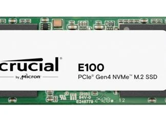 Crucial E100 480GB Gen4 NVMe SSD 4700/2500 MB/s R/W 60TBW 350K/460K IOPS 1.5M hrs MTTF M.2 2280 PCIe4 3yrs