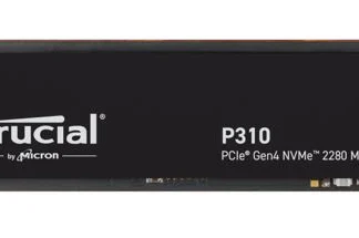 Crucial P310 1TB Gen4 2280 NVMe SSD 7100/6000 MB/s R/W 220TBW 1000K/1200K IOPS 1.5M hrs MTTF Full-Drive Encryption M.2 PCIe4 5yrs ~CT1000P510SSD8