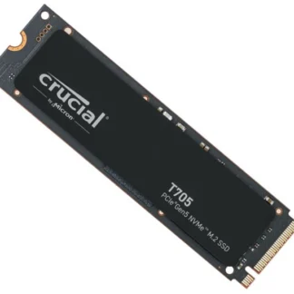 Crucial T705 2TB Gen5 NVMe SSD – 14500/12700 MB/s R/W 1200TBW 1550K IOPs 1.5M hrs MTTF DirectStorage for Intel 14th Gen & AMD Ryzen 7000