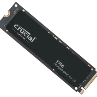 Crucial T705 4TB Gen5 NVMe SSD – 14100/12600 MB/s R/W 2400TBW 1500K IOPs 1.5M hrs MTTF DirectStorage for Intel 14th Gen & AMD Ryzen 7000