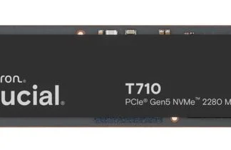 Crucial T710 2TB PCIe Gen5 NVMe 2280 SSD – 14500/13800 MB/s R/W 1200TBW 2.3M IOPs 1.5M hrs MTTF with DirectStorage for Intel & AMD 5yrs