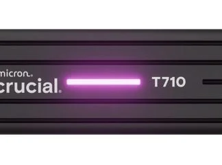 Crucial T710 4TB PCIe Gen5 NVMe 2280 SSD w Heatsink – 14500/13800 MB/s R/W 2400TBW 2.3M IOPs 1.5M hrs MTTF with DirectStorage for Intel & AMD 5yrs