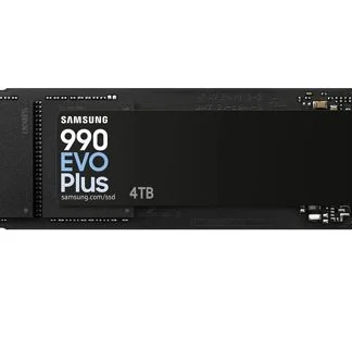 Samsung 990 EVO Plus 4TB PCIe Gen5 NVMe SSD 7250MB/s 6300MB/s R/W 1050K/1400K IOPS 2400TBW 1.5M hrs V-NAND TLC AES 256-bit Encryption 5yr wty