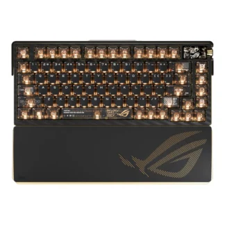 ASUS ROG AZOTH EXTREME EDITION 20 STORM SWITCH – Gaming Keyborad, 75% gaming keyboard, ROG NX Snow, Tri-Mode (USB/RF 2.4GHz/BT 5), RGB, 8000Hz polling