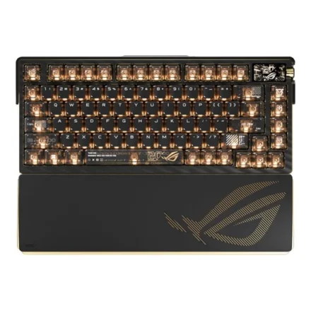 ASUS ROG AZOTH EXTREME EDITION 20 STORM SWITCH – Gaming Keyborad, 75% gaming keyboard, ROG NX Snow, Tri-Mode (USB/RF 2.4GHz/BT 5), RGB, 8000Hz polling