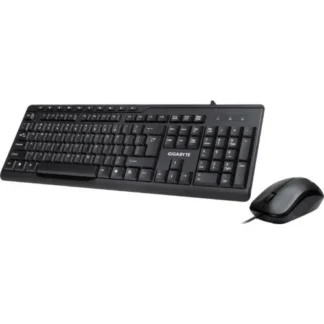 (LS) Gigabyte KM6300 USB Wired Keyboard & Mouse Combo multimedia controls 1000dpi Adjustable Portable slim receiver Stylish design comfort