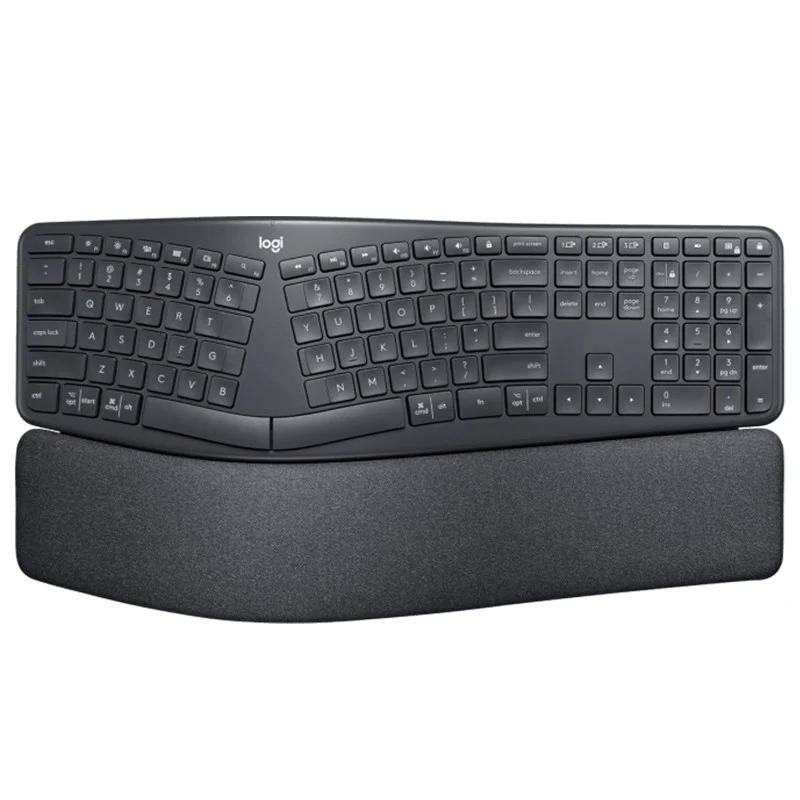 Logitech K860 ERGO Split Wireless Keyboard – Curved Ergonomic Split Keyboard, Bluetooth/2.4GHz USB