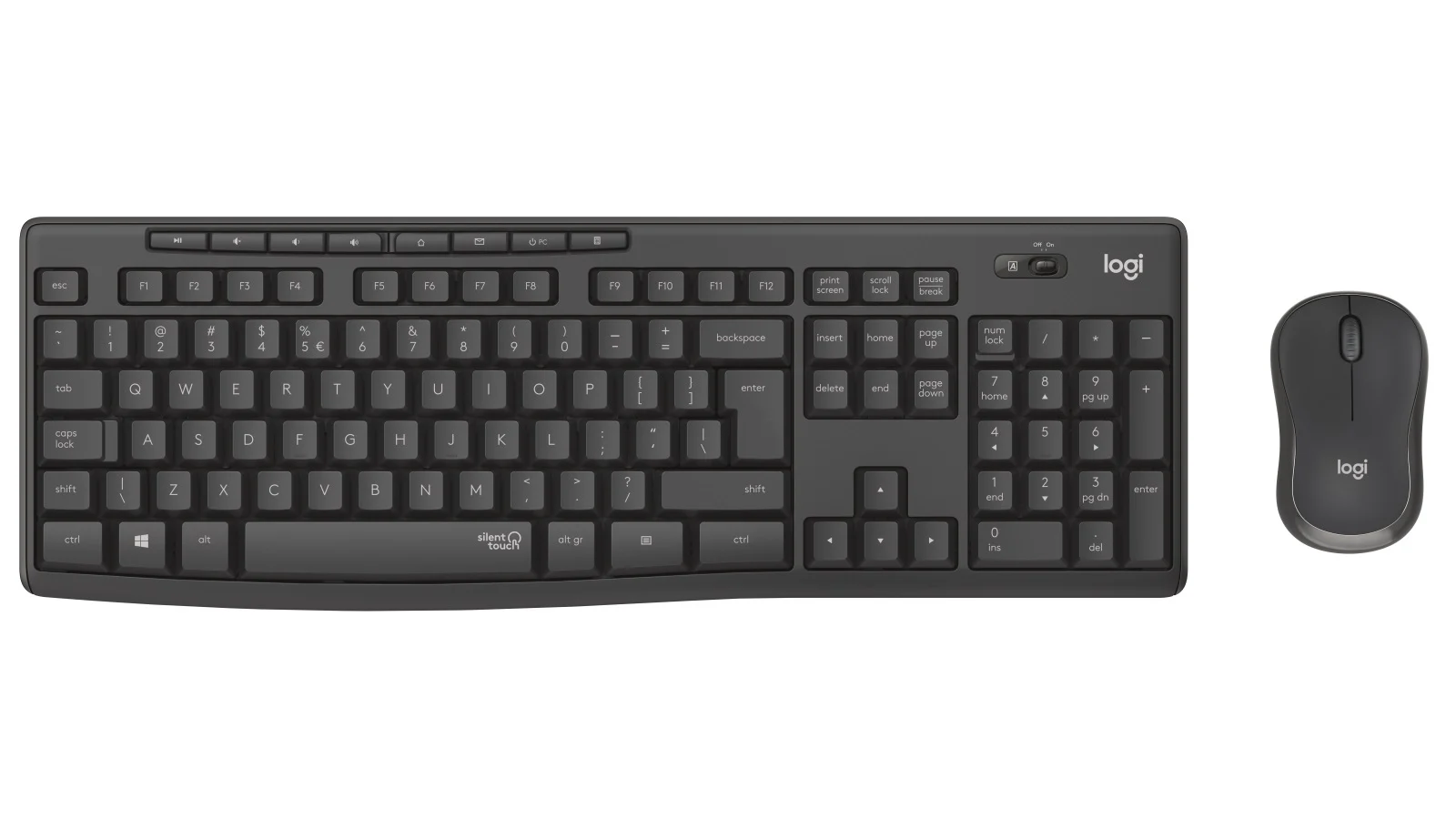 Logitech MK295 Wireless SILENT KEYBOARD AND MOUSE COMBO, 2.4GHZ USB RECEIVER – 1YR WTY