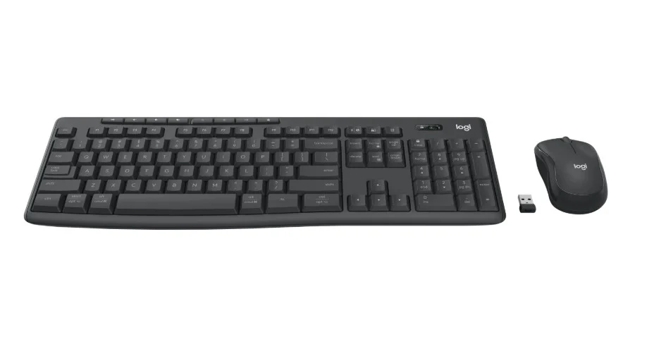 Logitech MK370 Wireless Keyboard and Mouse Combo for Business Silent Touch technology Smooth optical tracking