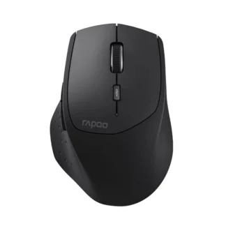 RAPOO MT550L Multi-Mode Wireless Ergonomic Optical Mouse -7 evels adjustable DPI, Smart Switch up to 5 devices, Ideal for Desktop PC, Notebook