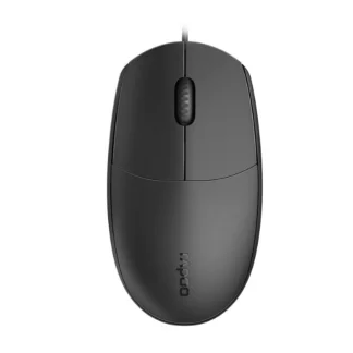 RAPOO N100 Wired USB Optical 1000DPI Mouse Black – No Driver Required/ Designed for Notebook Laptop Desktop PC