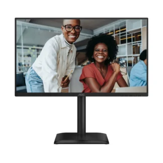 AOC 23.8″ IPS, 1080p 120Hz, 300 nits, 1500:1, 4ms/1ms, 96% NTSC, HDMI 1.4, DP 1.2, VGA, USB3.2×4, 2×2W speakers, fully adjustable stand, VESA
