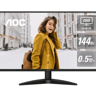AOC Q27B36X,27″ IPS,QHD 2560×1440@144Hz,0.5ms/4ms,300cd/m²,1500:1,HDMI 2.0+DP 1.4,178°,VESA100