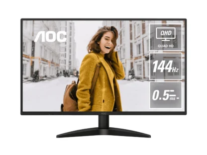 AOC Q27B36X,27″ IPS,QHD 2560×1440@144Hz,0.5ms/4ms,300cd/m²,1500:1,HDMI 2.0+DP 1.4,178°,VESA100
