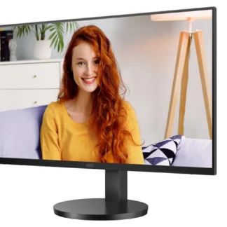 AOC 27″ IPS 4K 3840 x 2160 UHD, HDR10, Speakers, Flicker FREE, HDMI 2.0 x 2, DisplayPort 1.4 x 1  black. VESA 100, Height Adjust,  Office Monitor