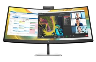 HP Series 5 Pro 34″ WQHD 4K CURVED 21:9 3440×1440 100Hz Height Adjust VA LCD Tilt Swivel USB-C DP HDMI Speakers VESA Webcam 3yrs wty