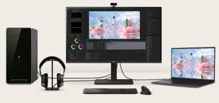 LG 27″ Full HD IPS 100Hz Monitor, 1920×1080, Built-in Power&Speaker, USB-C 65W PD, Reader Mode, Flicker Safe, Versatile Stand Tilt/Height/Swivel/Pivot