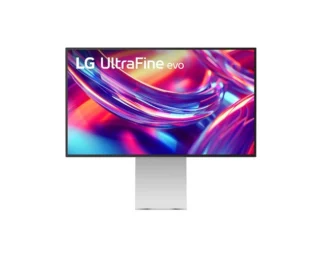 LG UltraFine™evo 32″ 6K monitor with IPS Black, HDR600, DCI-P3 98%, Adobe RGB 99.5%, Thunderbolt 5, HDMI 2.1, and tilt/height/pivot adjustments
