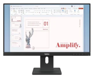 LENOVO ThinkVision E24-40 23.8″/24″ 100Hz FHD IPS Monitor 1920×1080 16:9 4ms Height Adjust Tilt Pivot Swivel HDMI DP VGA Speakers VESA