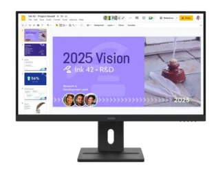 LENOVO ThinkVision E27Q-40 27″ 100Hz QHD IPS Monitor 2K 2560×1440 16:9 4ms Tilt Swivel Pivot Height Adjust 2xHDMI DP VESA 3yr WTY Black ~63ECGAR2AU