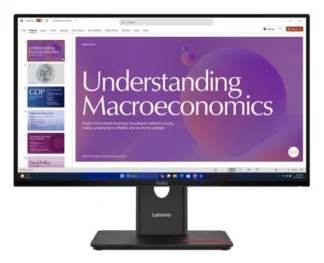 LENOVO ThinkVision T24D-40 23.8″/24″ 120Hz FHD IPS Monitor USB-C Dock 100W DP Height Adjust Tilt Swivel Pivot HDMI DP LAN 4xUSB VESA ~62cdgar6au