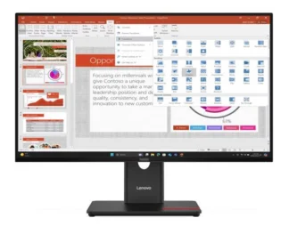 LENOVO ThinkVision T27i-40 27″ FHD IPS Monitor 120Hz 1920×1080 16:9 Height Adjustable Tilt Swivel Pivot USB-C 15W PD 3xUSB-A DP HDMI VGA ~63A4MAR1AU
