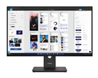 LENOVO ThinkVision T32UD-40 31.5″/32″ 60Hz UHD IPS Monitor 4K 3840×2160 16:9 Height Adjustable Tilt Pivot Swivel HDMI DP USB-C hub LAN RJ45 VESA 3yr