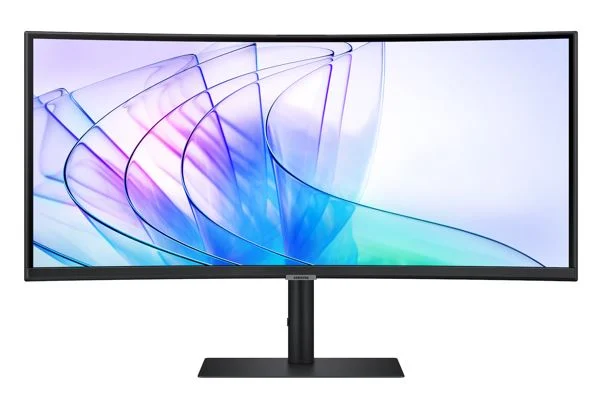 Samsung 34″ ViewFinity S50GC UWQHD Ultra 3000:1 100Hz 4K 3440×1440 21:9 5ms 350 cd/㎡ HDR10 VA DP HDMI USB-C Hub LAN Webcam Tilt HAS Swivel VESA 3YR