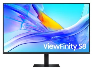 Samsung 37″ ViewFinity S8 UHD 4K 3840×2160 HDR10 16:9 60Hz 5ms 350 nits HDR DP HDMI USB-C HUB 90W Dock LAN HAS Tilt Swivel VESA Gaming Monitor >34″ 32