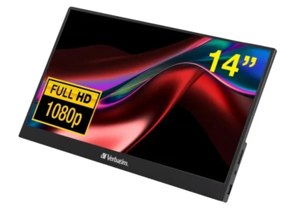 Verbatim 14″ IPS FHD 1920×1080 – HDR, 60Hz HDMI USB-C Capacitive Touch Panel Portable Monitor