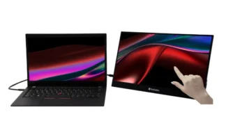 Verbatim 17.3″ USB-C Portable 10 Point Touch, Full HD 1080p, HDMI, IPS Portable,  Business, Sleeve, Ultra Portable Black Aluminium, Win & IOS Monitor